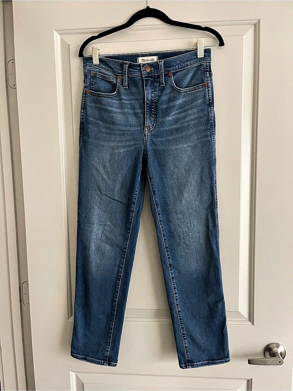 Madewell Stovepipe Jeans Straight Leg Blue Waist 27